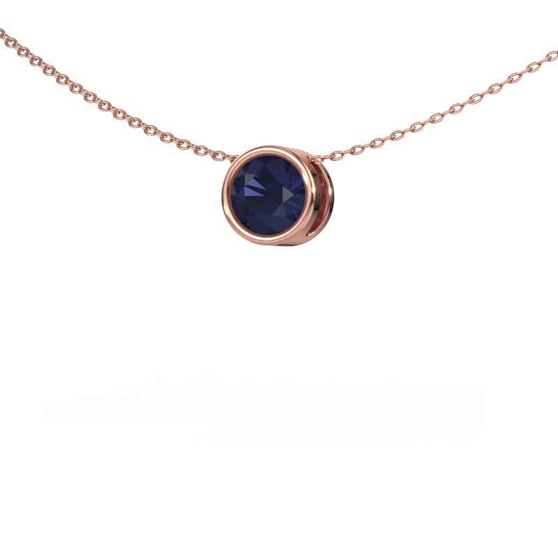 Anhänger Lavon RND 585 Roségold Saphir 6.5 mm