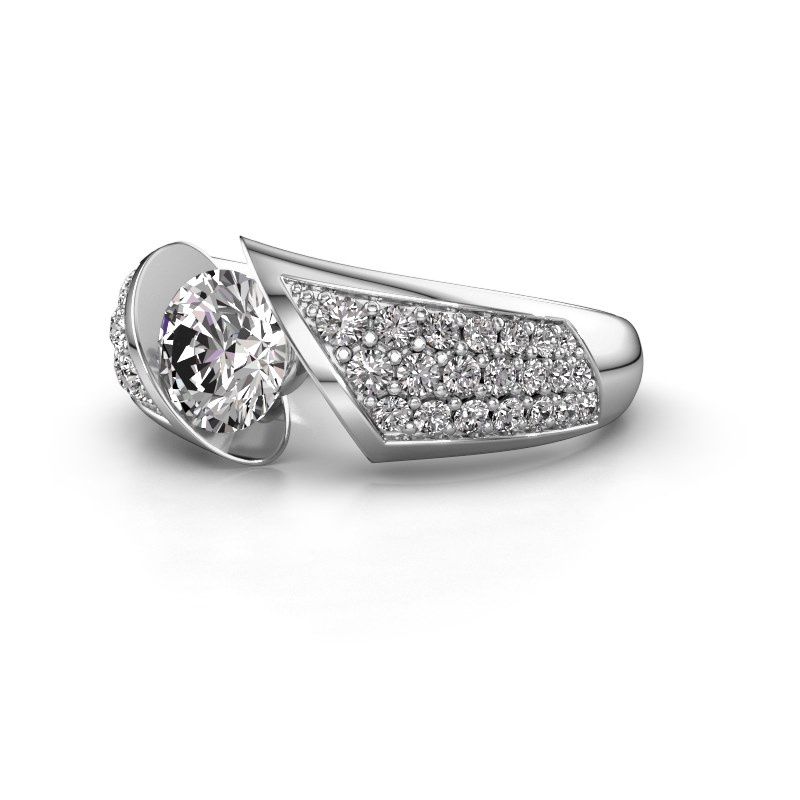 Image of Engagement ring hojalien 3<br/>585 white gold<br/>diamond 1.625 crt
