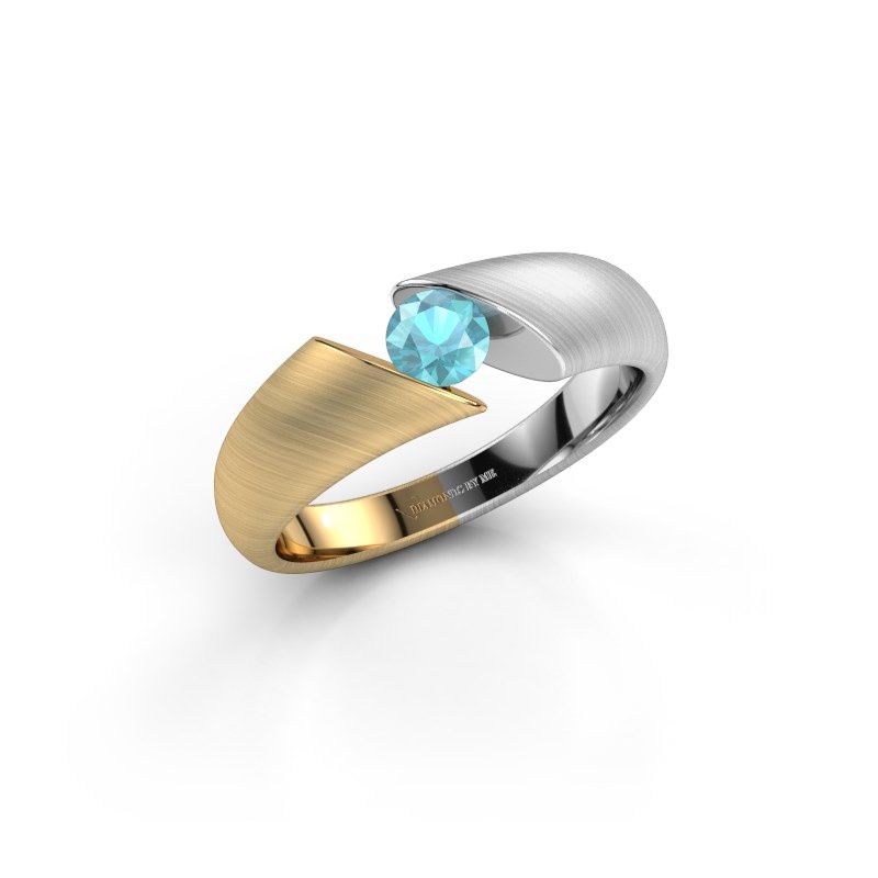 Image of Ring Hojalien 1<br/>585 gold<br/>Blue topaz 4.2 mm