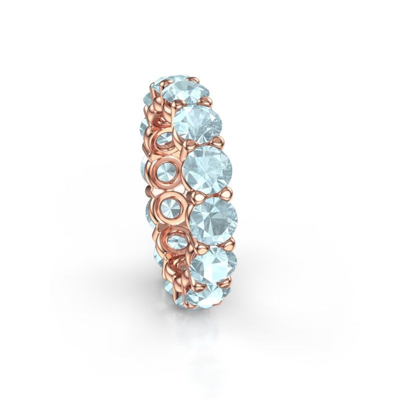 Bild von Ring heddy rnd 4.7<br/>585 Roségold<br/>Aquamarin 4.7 mm