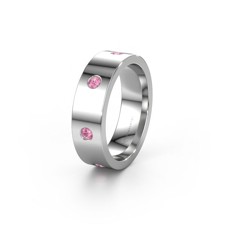 Alliance WH0105L16BP 950 platine saphir rose 2.4 mm ±6x2 mm