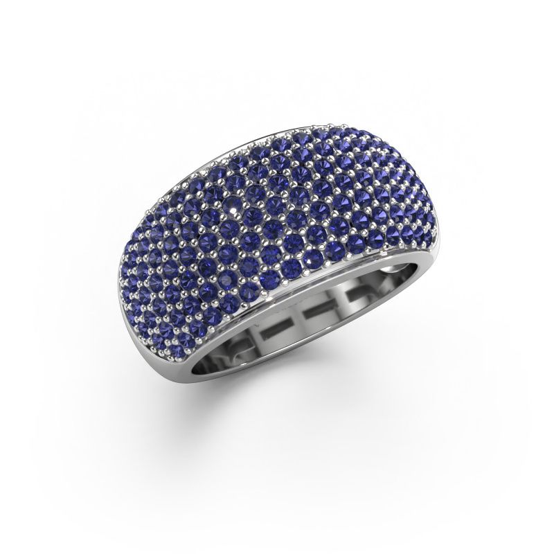Ring Kati 585 white gold sapphire 1.3 mm