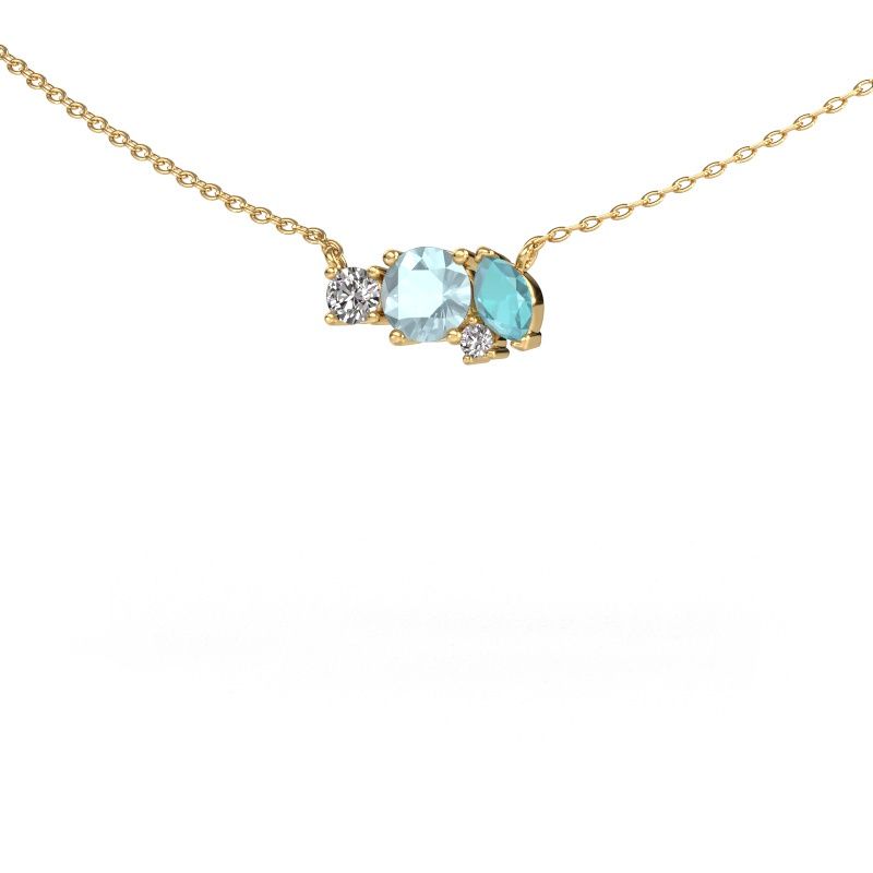 Pendant Frauke RND 585 gold aquamarine 5 mm