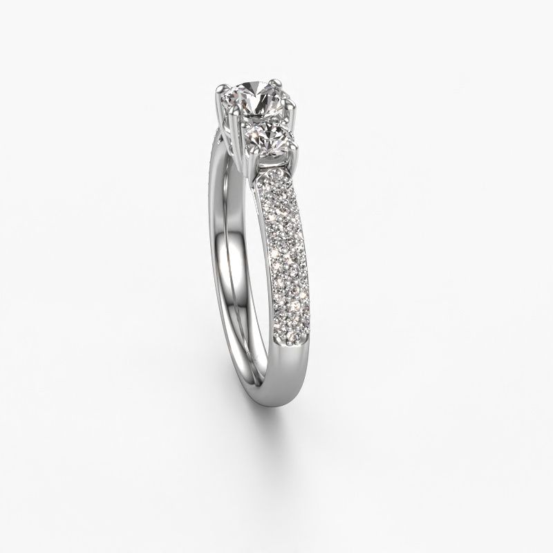 Image of Engagement Ring Marielle Rnd<br/>585 white gold<br/>Zirconia 5 mm