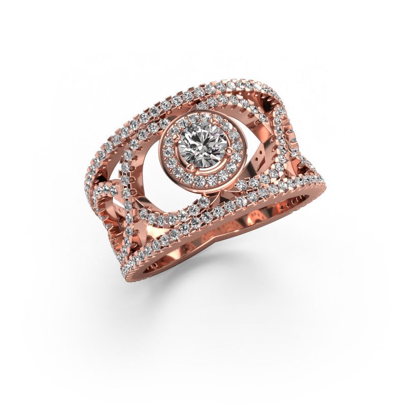 Ring Regina 585 rosé goud lab-grown diamant 1.25 crt