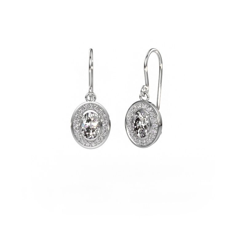 Oorhangers Layne 1 585 witgoud lab-grown diamant 1.56 crt
