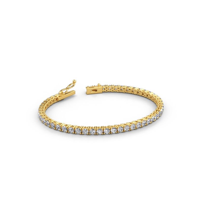 Tennis bracelet Shirley 2.8 lab diamond 585 gold lab-grown diamond 5.13 crt