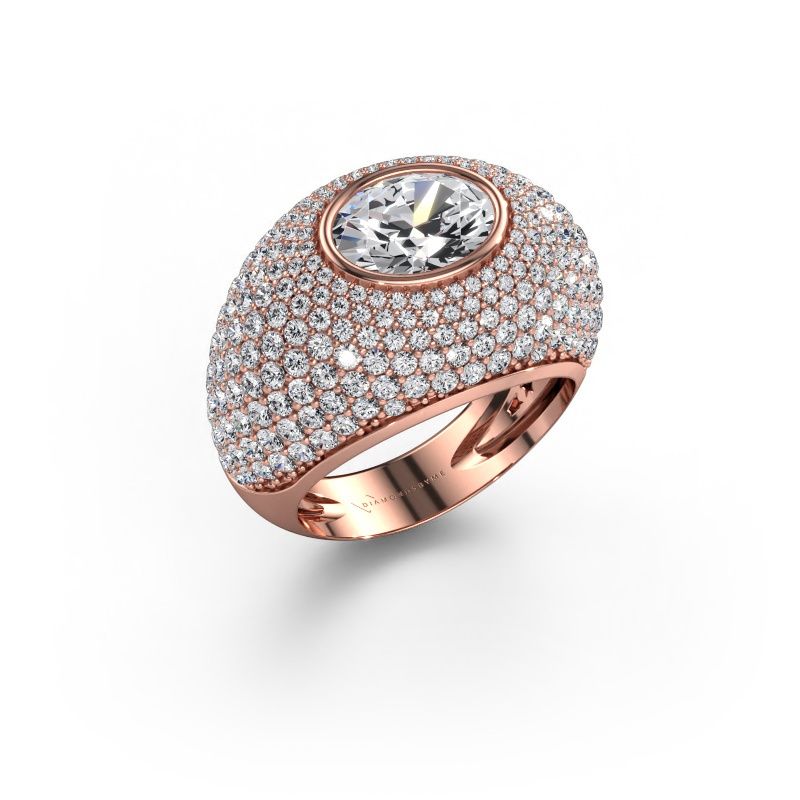Ring Armida 585 rosé goud diamant 1.80 crt