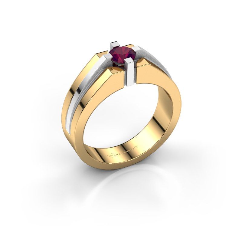 Image of Men's ring kiro<br/>585 gold<br/>Rhodolite 5 mm