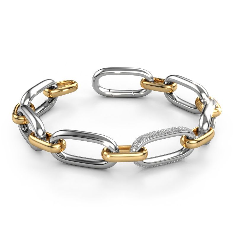Link link bracelet Harmony 2 15 585 white gold lab grown diamond