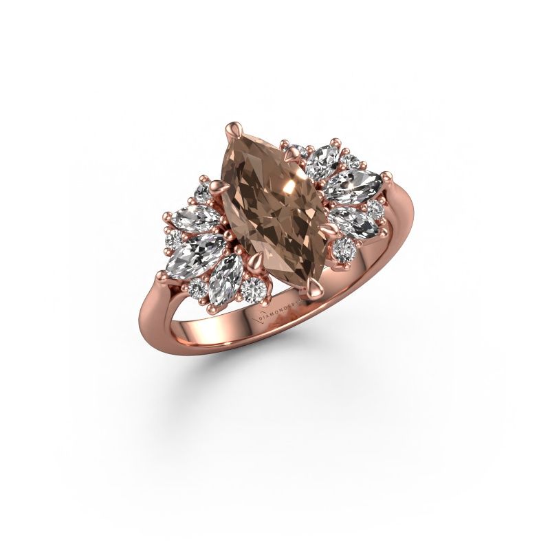Verlobungsring Jaimie 585 Roségold Braun Diamant 2.344 crt
