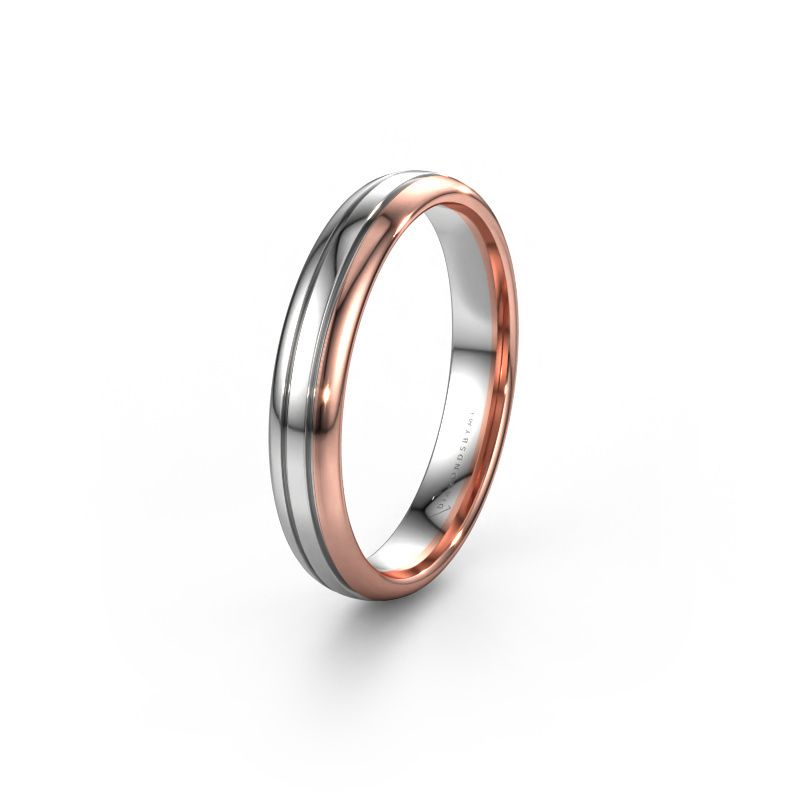 Wedding ring WH0400M34AP 585 white gold ±0.16x0.07 in