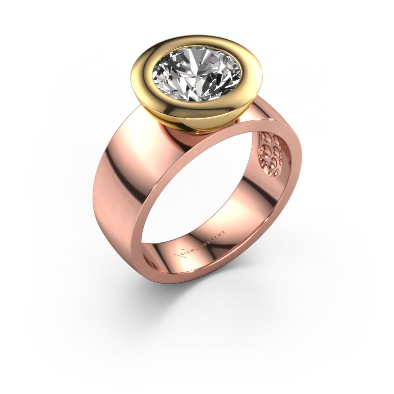 Ring Maxime 585 rose gold lab grown diamond 2.00 crt