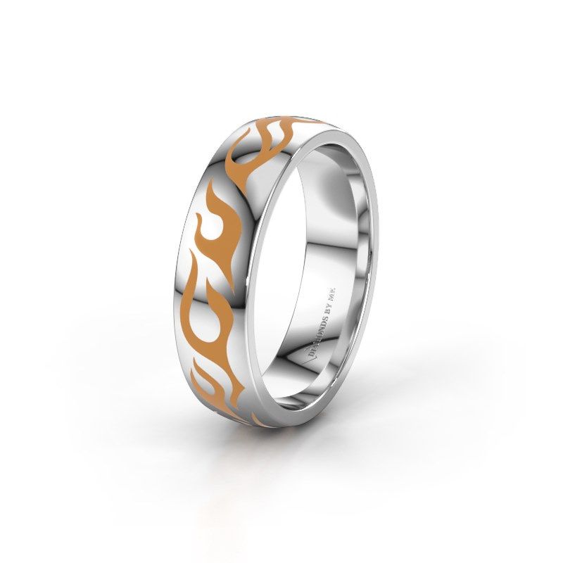 Afbeelding van Trouwring WH3050M26B 585 witgoud ±6x2 mm