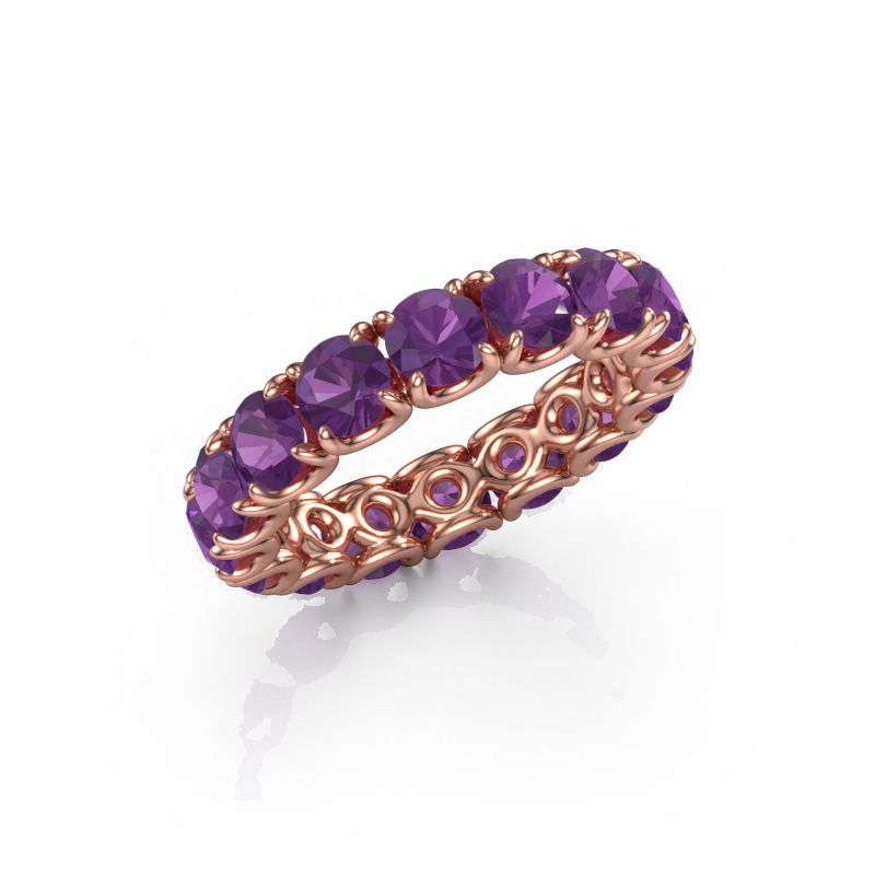 Ring Estee 4.2 585 rose gold amethyst 4.2 mm