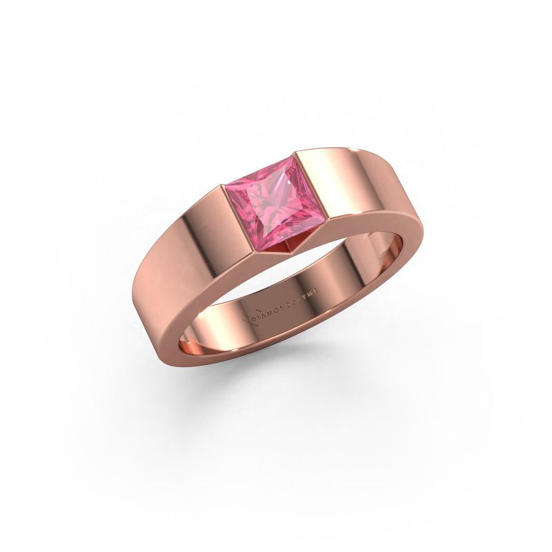 Engagement ring Arlena 1 585 rose gold pink sapphire 4 mm