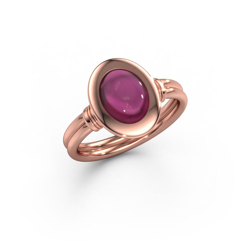 Ring Brittni 585 rose gold rhodolite 7x5 mm