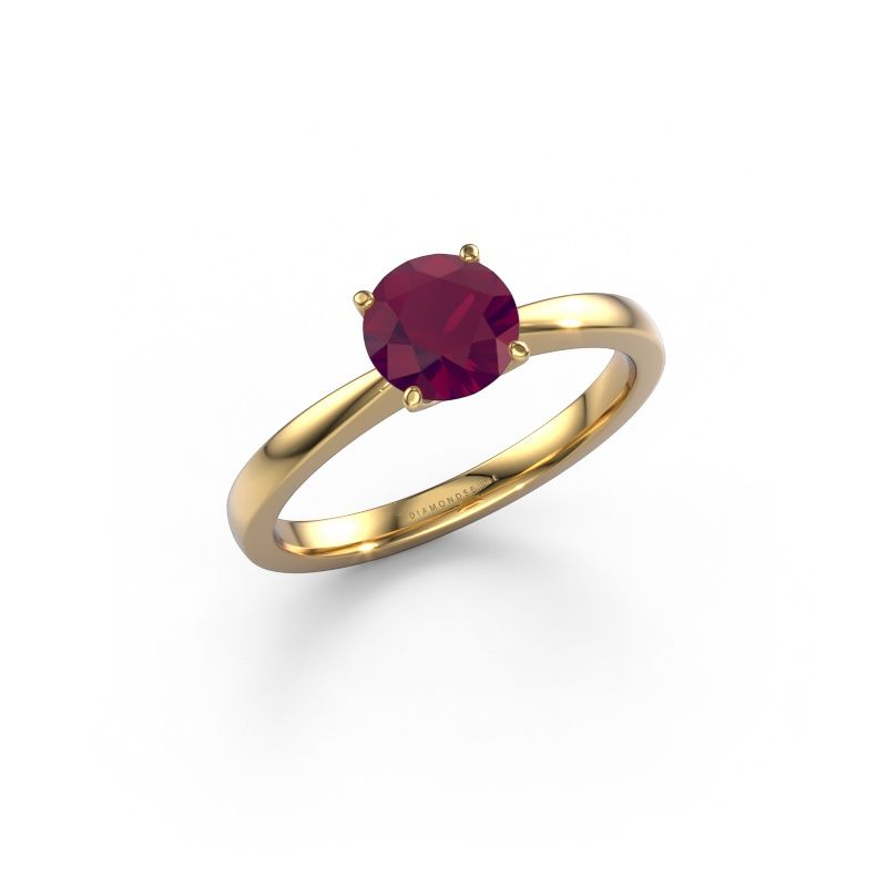 Verlobungsring Kitty 585 Gold Rhodolit 6.2 mm