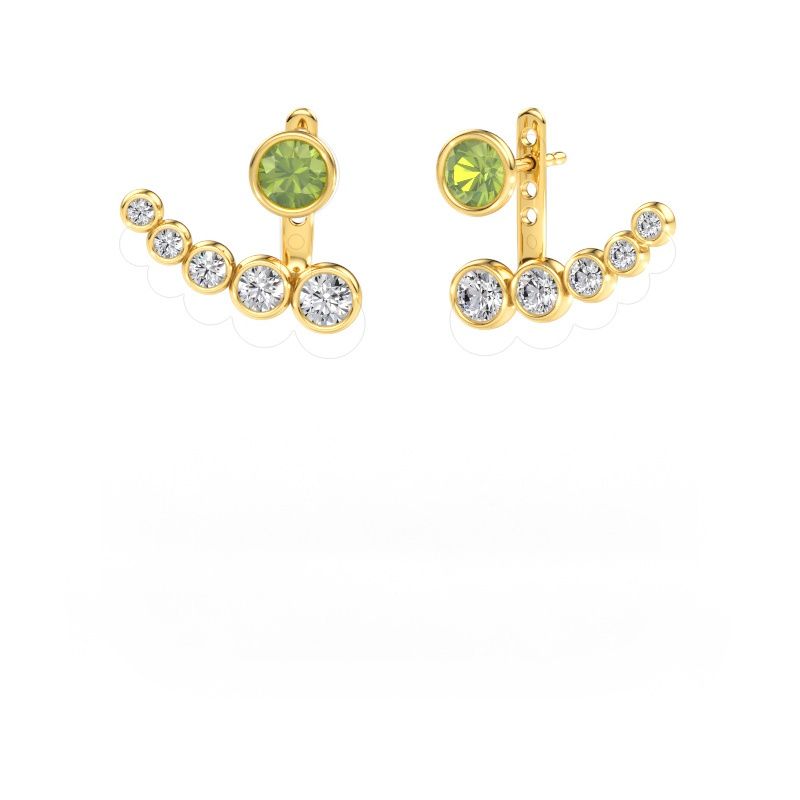 Ohrringe Wendy 585 Gold Peridot 5 mm