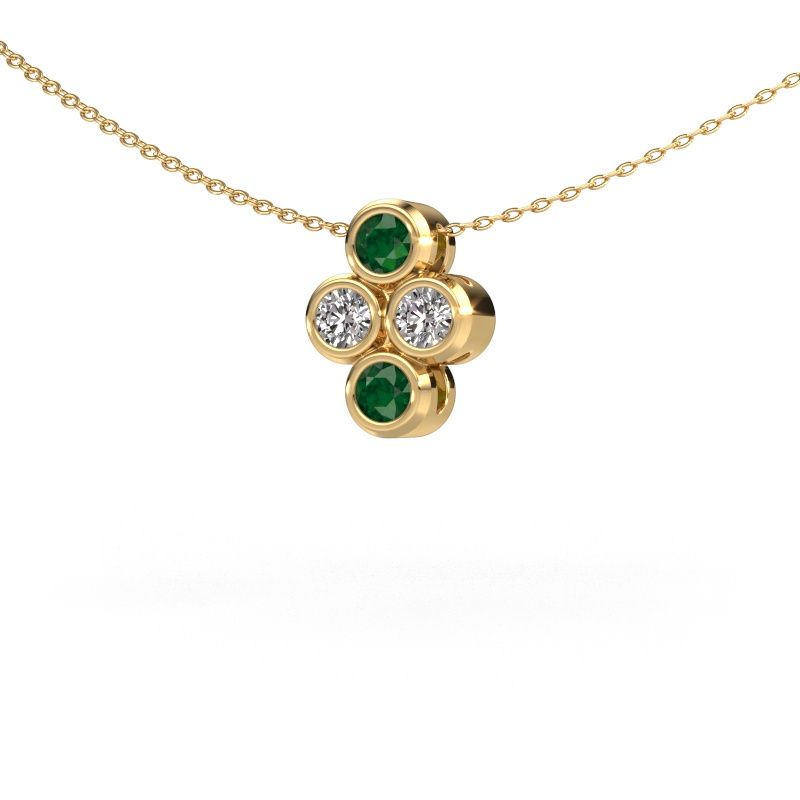 Pendant Judi 585 gold emerald 3.4 mm