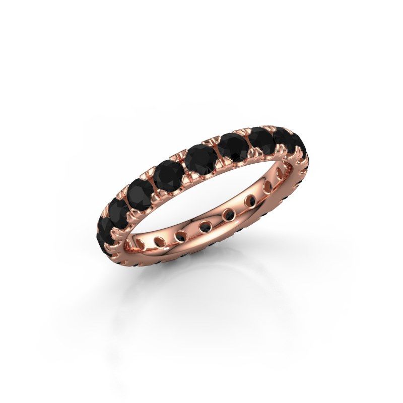 Image of Stackable Ring Jackie 3.0<br/>585 rose gold<br/>Black diamond 2.40 crt