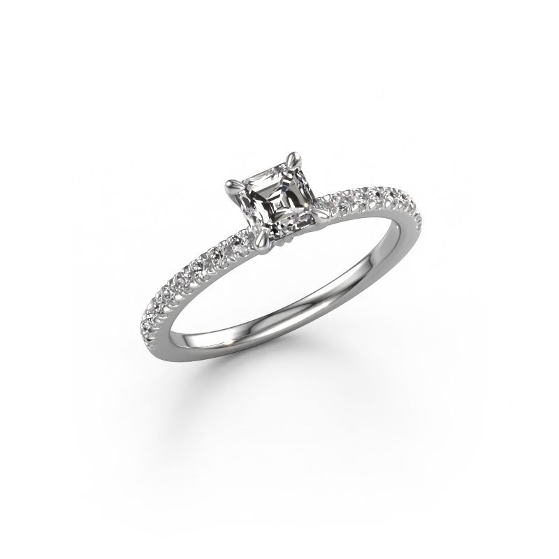 Verlobungsring Crystal ASSC 2 950 Platin Diamant 0.680 crt