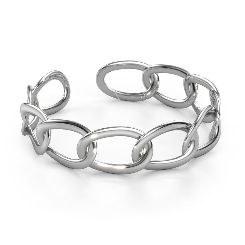 Link bracelet Marit 20mm 585 white gold