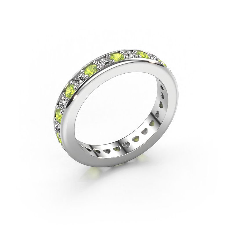 Vorsteckring Nienke 585 Weißgold Peridot 2.2 mm