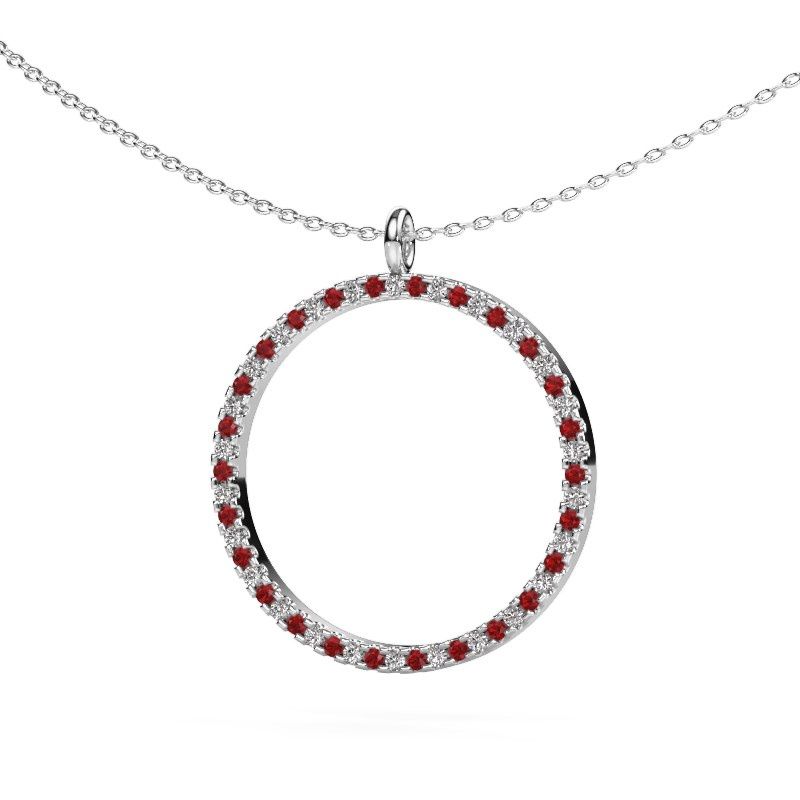 Pendentif Towanda 585 or blanc rubis 1.2 mm