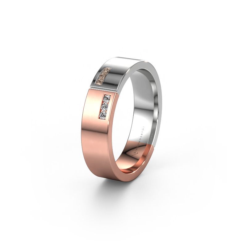 Ehering WH1106L15AP 585 Roségold Braun Diamant ±5 x 1,7 mm