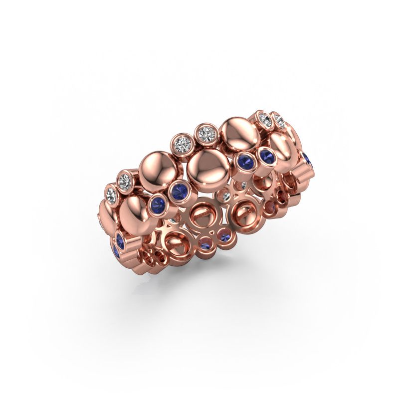 Bague Joanne 585 or rose saphir 1.4 mm