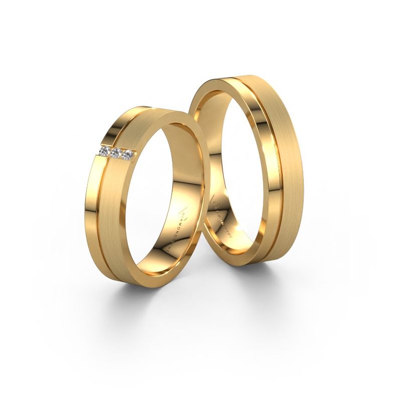 Eheringe set WH0157LM14XPM ±4,5x1.5 mm 14 Karat Gold