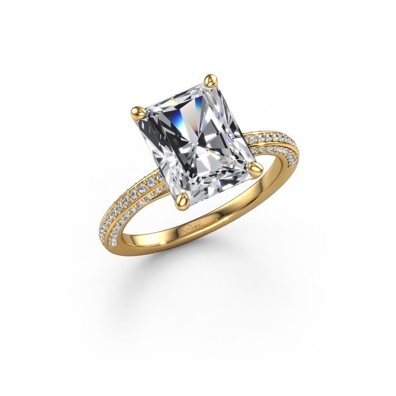 Engagement ring Elenore rad 585 gold diamond 2.796 crt
