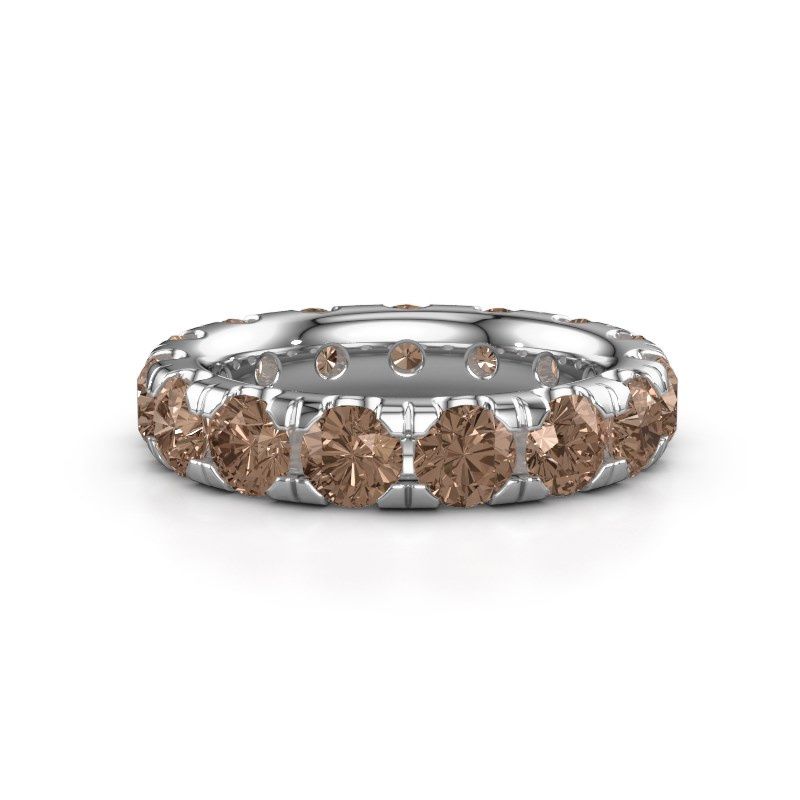 Bild von Vorsteckring jackie 4.2<br/>585 Weißgold<br/>Braun Diamant 4.50 crt