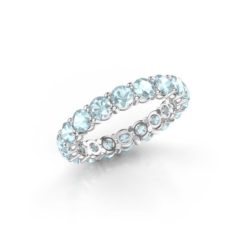 Bild von Ring heddy rnd 3.4<br/>585 Weißgold<br/>Aquamarin 3.4 mm