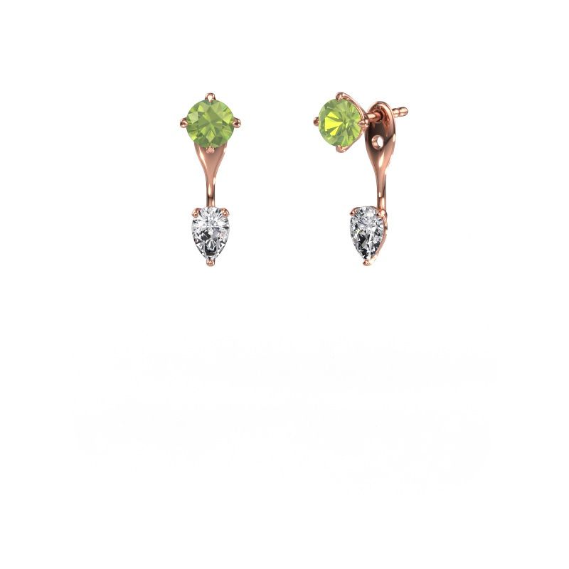Ohrhänger Kate RND-PER 585 Roségold Peridot 5 mm
