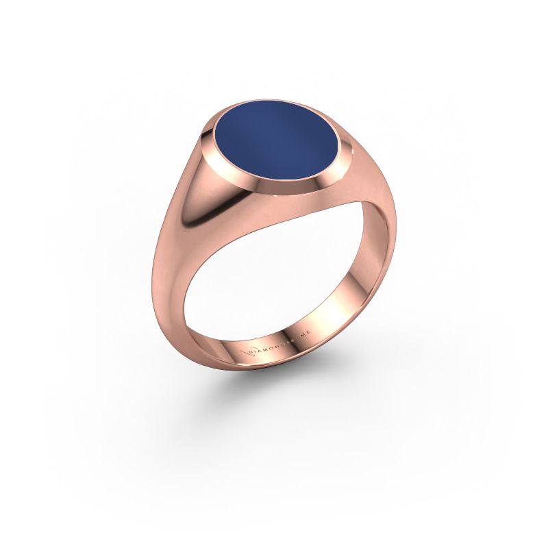 Siegelring Herman 2 585 Roségold Lapislazuli 12x10 mm