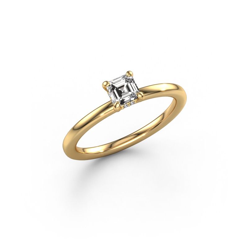 Bague de fiançailles Simone ASC 2 585 or jaune diamant 0.35 crt