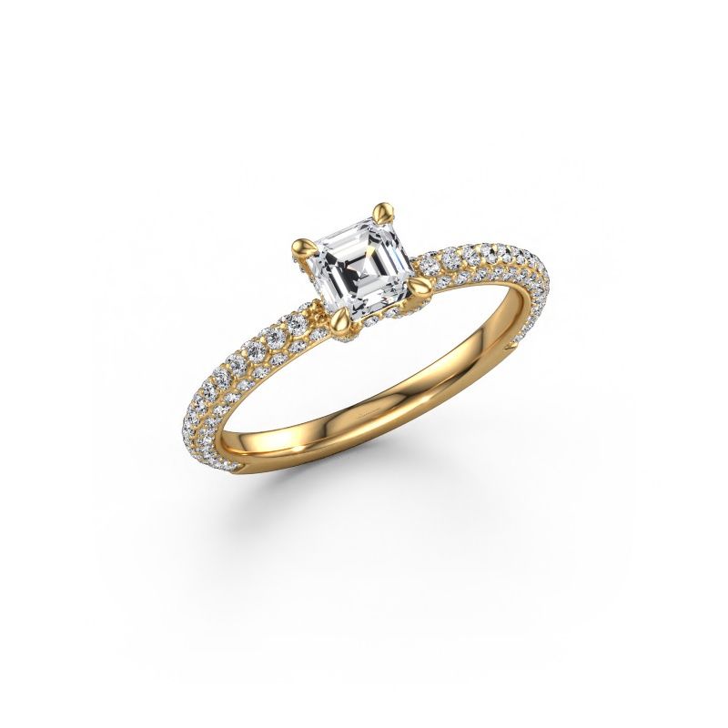 Anillo de compromiso Saskia 2 ASH 585 oro diamante de laboratorio 1.068 crt