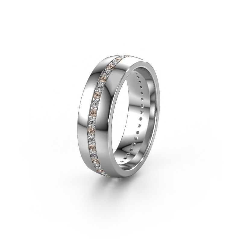 Ehering WH0103L26BP 950 Platin Braun Diamant 0.44 crt ±6x2 mm