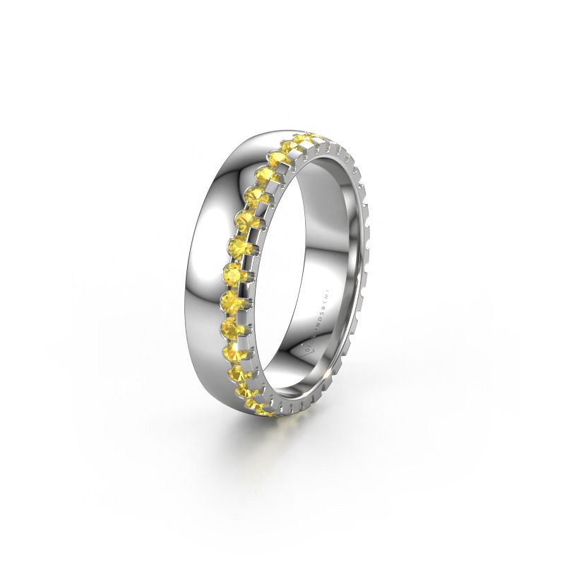 Ehering WH6122L25B 585 Weißgold Gelb Saphir ±5 x 2 mm