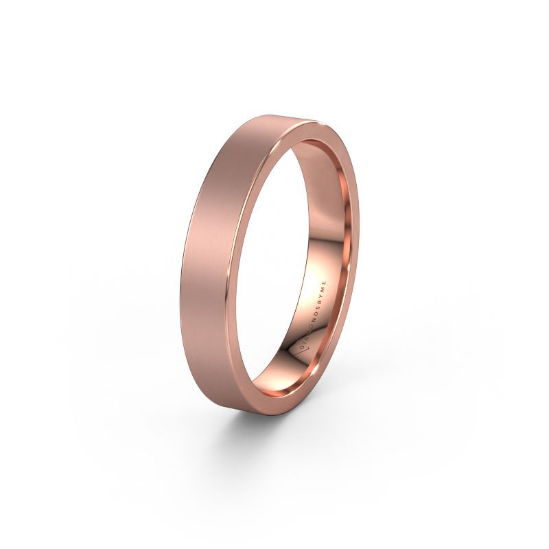 Trouwring WH0100M14XM 585 rosé goud ±4x1.5 mm