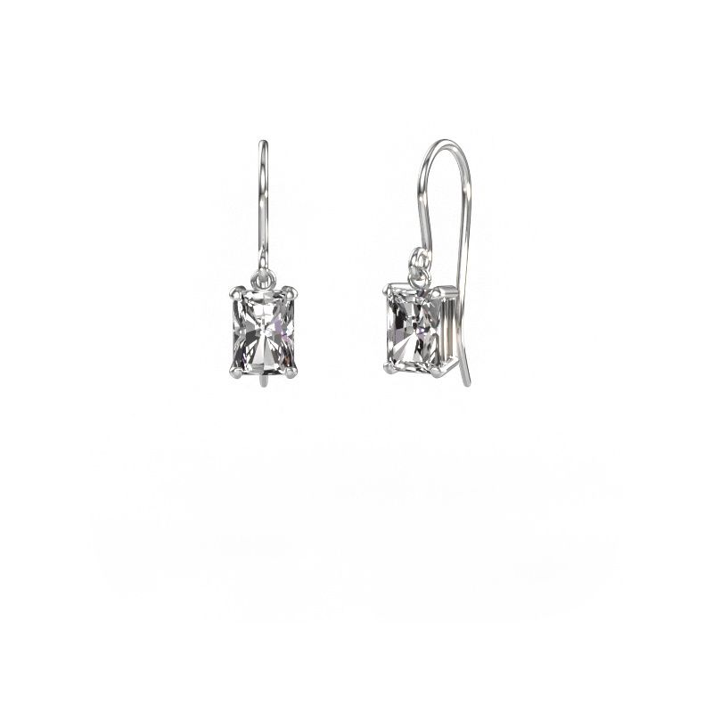 Pendants d'oreilles Laurie RAD 1 585 or blanc diamant 2.00 crt