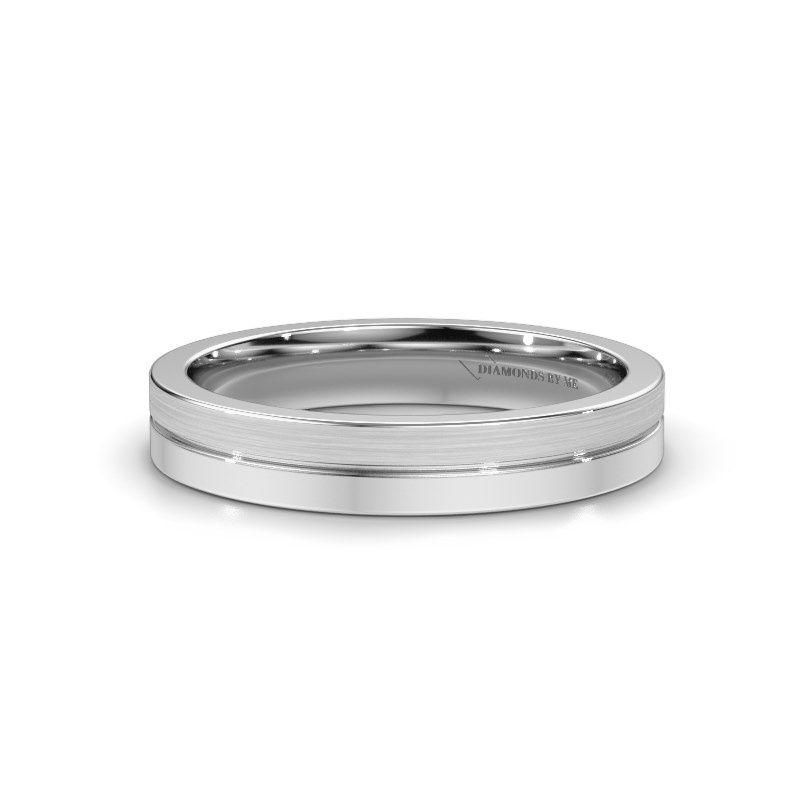 Image of Wedding ring WH0200M14BPM<br/>585 white gold ±4x2 mm