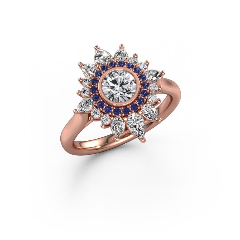 Verlovingsring Tianna 585 rosé goud lab-grown diamant 1.736 crt