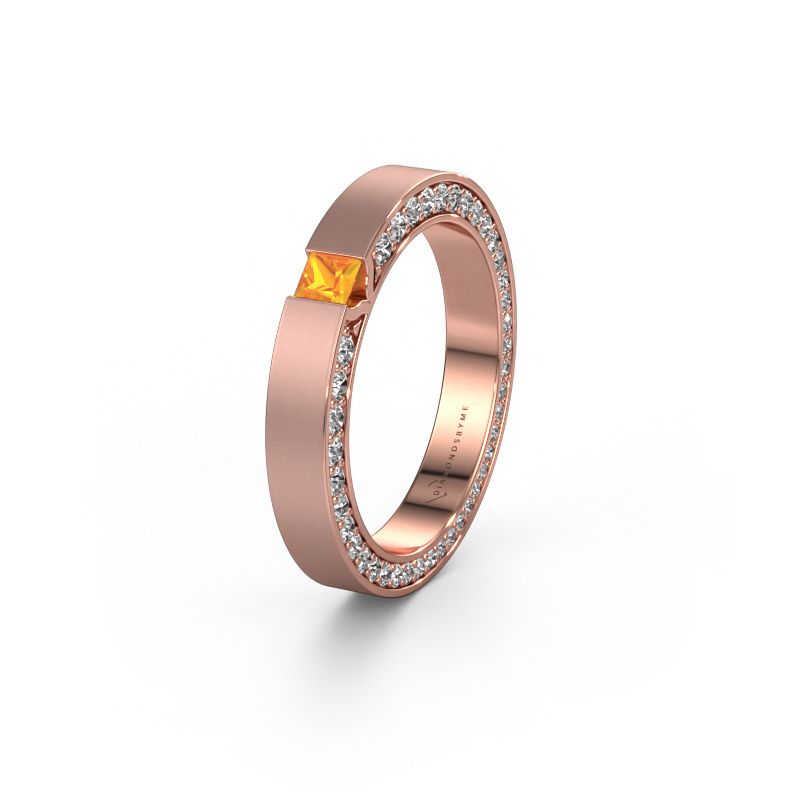 Ehering WH2140L14B 585 Roségold Citrin ±3,5x2 mm