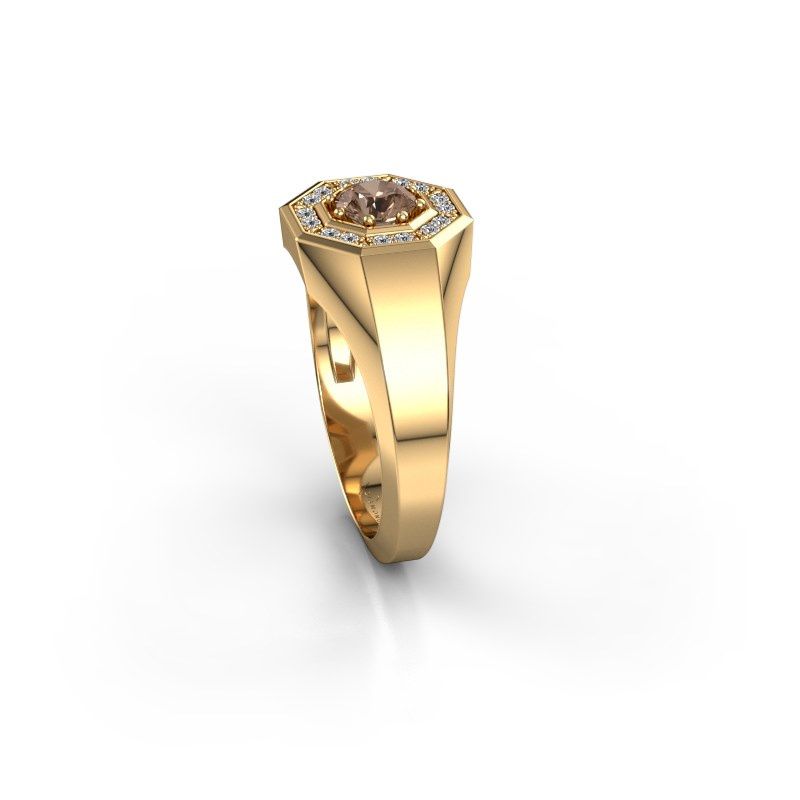 Image of Men's ring jaap<br/>585 gold<br/>Brown diamond 0.62 crt
