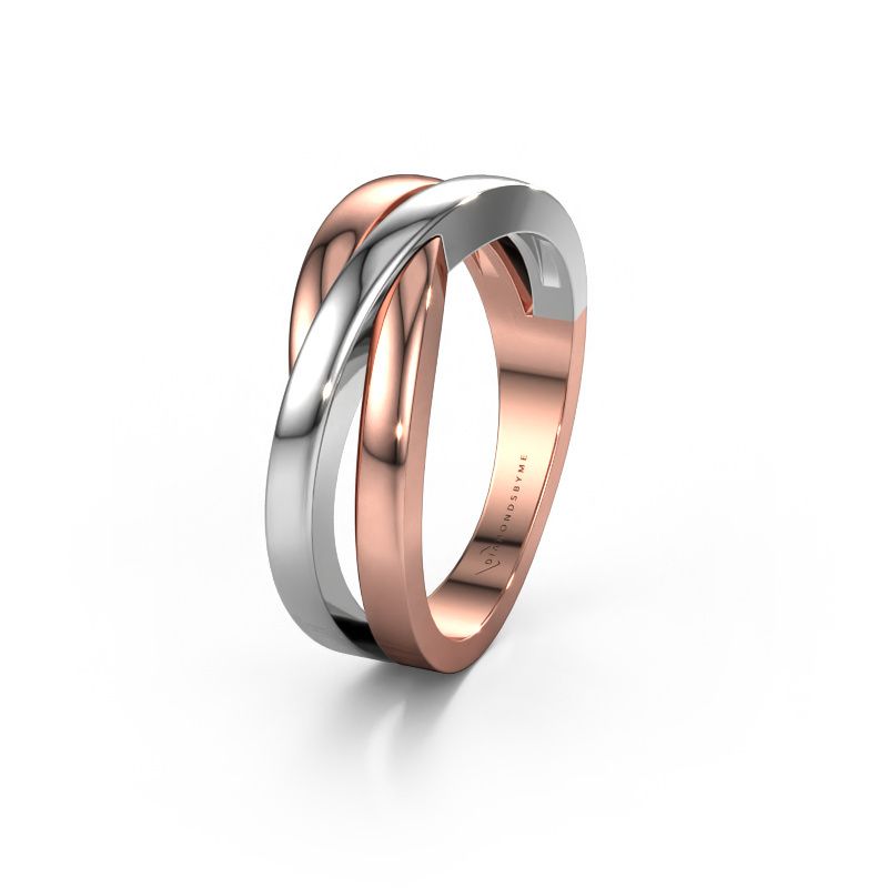 Bague de mariage WHM0361M 585 or rose ±8x3 mm