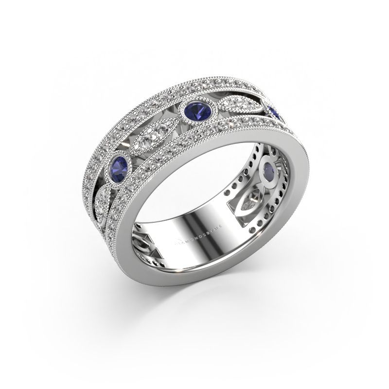 Bague Jessica 585 or blanc saphir 2.5 mm