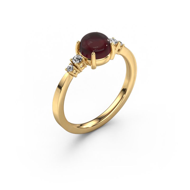 Ring Regine 585 gold garnet 5 mm